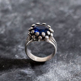 Charming Created Sapphire Ring in 925 Sterling Silver, a meaningful September birthstone gift for loved ones and special occasions.