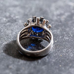 Crafted in 925 Sterling Silver, this Created Sapphire Ring is a heartfelt September gift symbolizing loyalty and style.