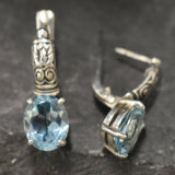 Blue Topaz Earrings, Dangle earrings, Natural Blue Topaz, Earrings Dangle Boho, Earrings Topaz, Blue Earrings Dangle, Topaz Jewellery, Topaz