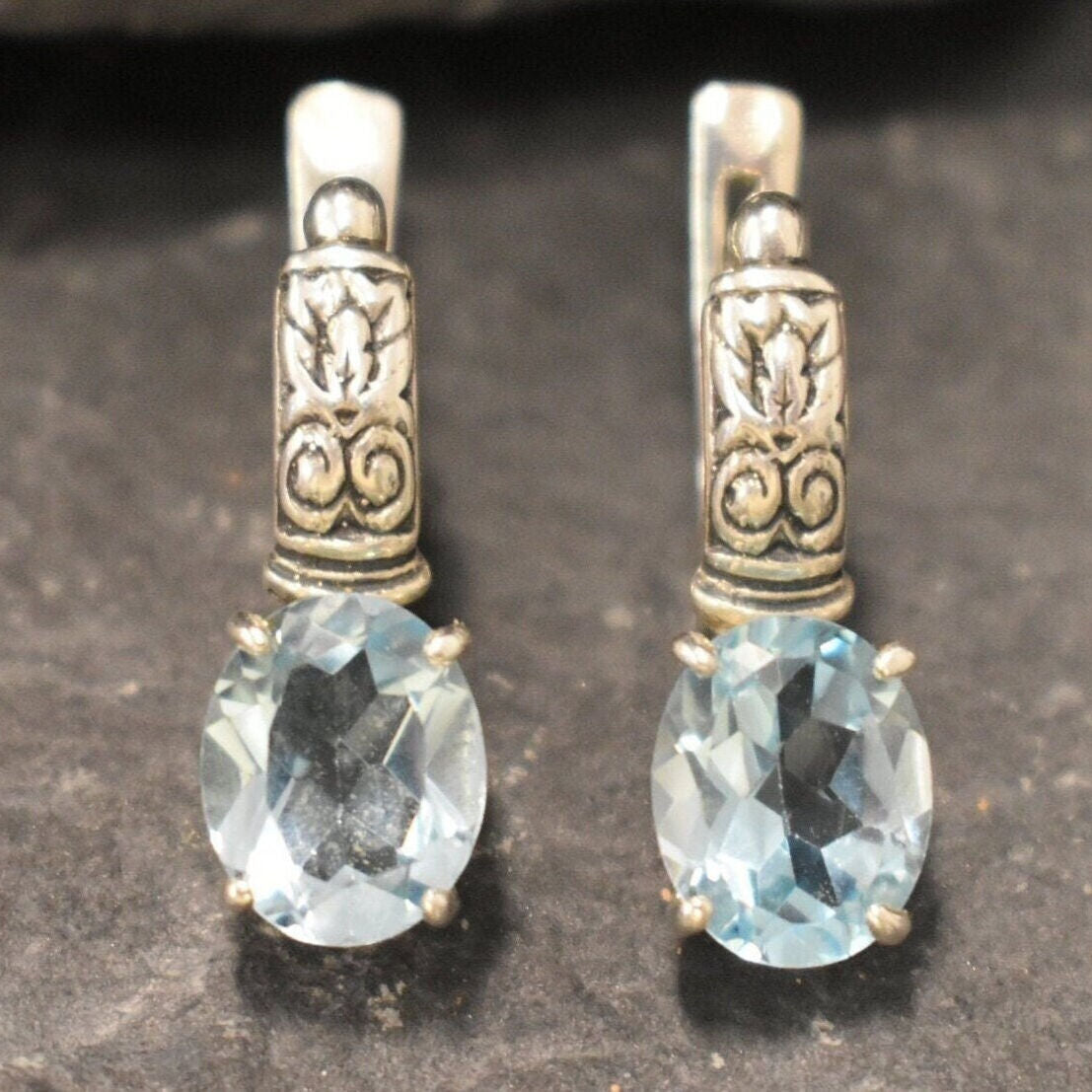 Blue Topaz Earrings, Dangle earrings, Natural Blue Topaz, Earrings Dangle Boho, Earrings Topaz, Blue Earrings Dangle, Topaz Jewellery, Topaz