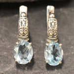 Blue Topaz Earrings, Dangle earrings, Natural Blue Topaz, Earrings Dangle Boho, Earrings Topaz, Blue Earrings Dangle, Topaz Jewellery, Topaz