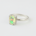Stunning Fire Opal Promise Ring in 925 Sterling Silver, designed for everyday elegance and memorable gifting occasions.