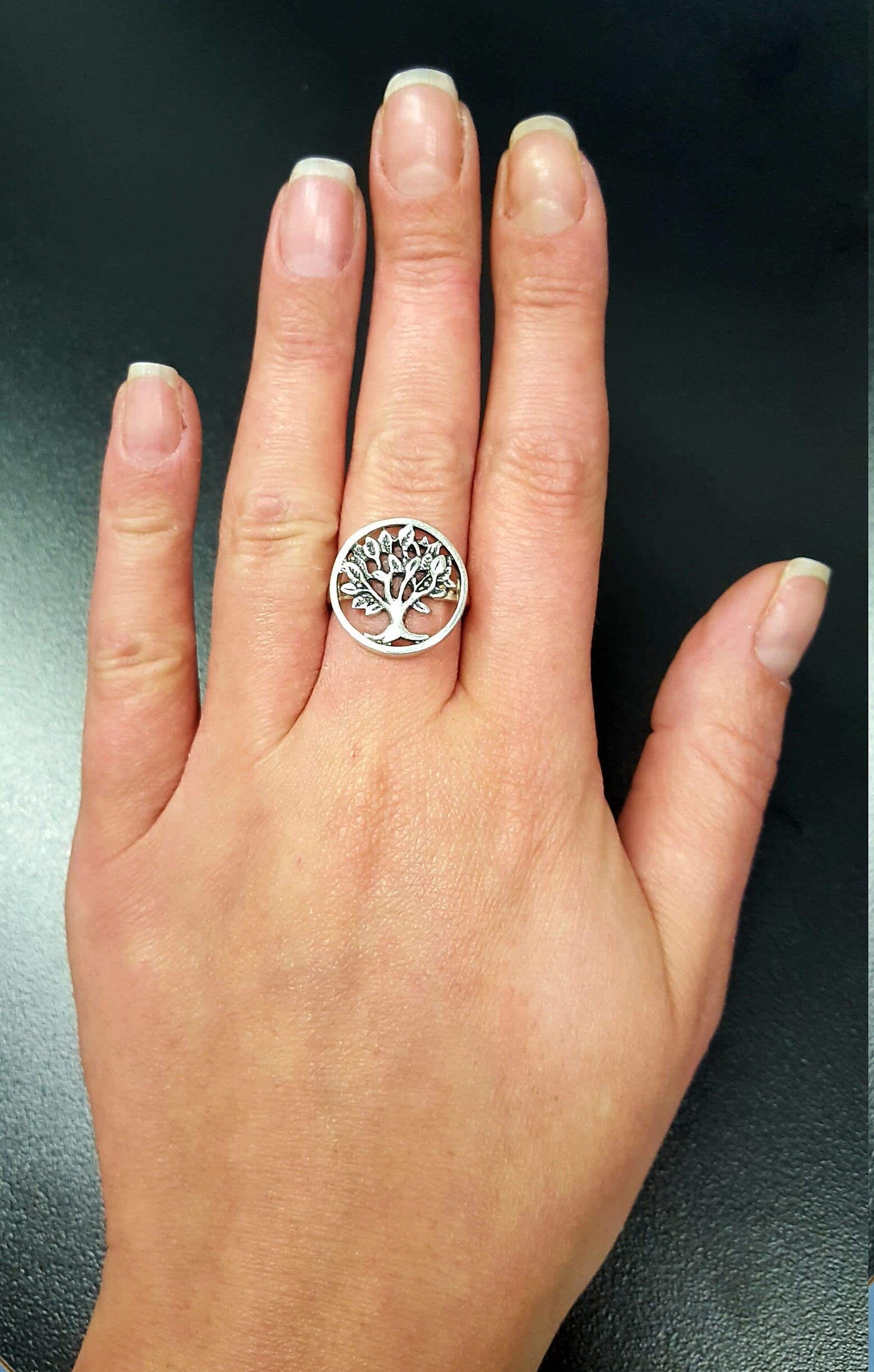 Silver Tree Ring, Family Ring, Tree of Life, Solid Silver Ring, Statement Ring, Artistic Ring, Silver Artisan Ring, Ring of Life, Tree Ring