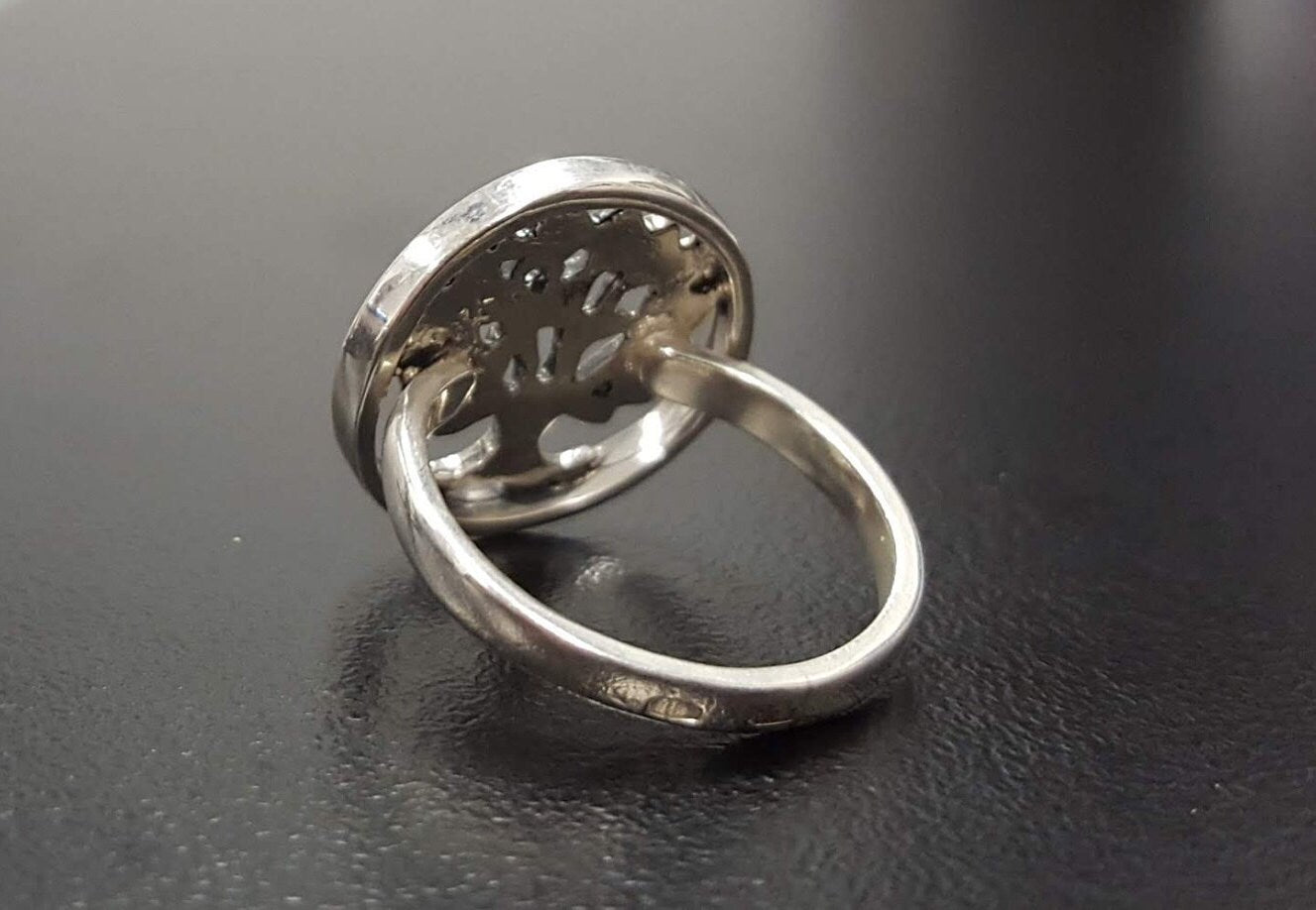 Silver Tree Ring, Family Ring, Tree of Life, Solid Silver Ring, Statement Ring, Artistic Ring, Silver Artisan Ring, Ring of Life, Tree Ring