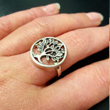 Silver Tree Ring, Family Ring, Tree of Life, Solid Silver Ring, Statement Ring, Artistic Ring, Silver Artisan Ring, Ring of Life, Tree Ring