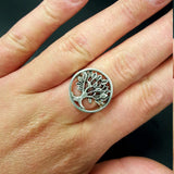 Silver Tree Ring, Family Ring, Tree of Life, Solid Silver Ring, Statement Ring, Artistic Ring, Silver Artisan Ring, Ring of Life, Tree Ring