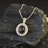 Garnet Pendant, Red Garnet Necklace, Natural Red Garnet, January Birthstone, January Pendant, Oval Garnet, Silver Red Garnet, Solid Silver