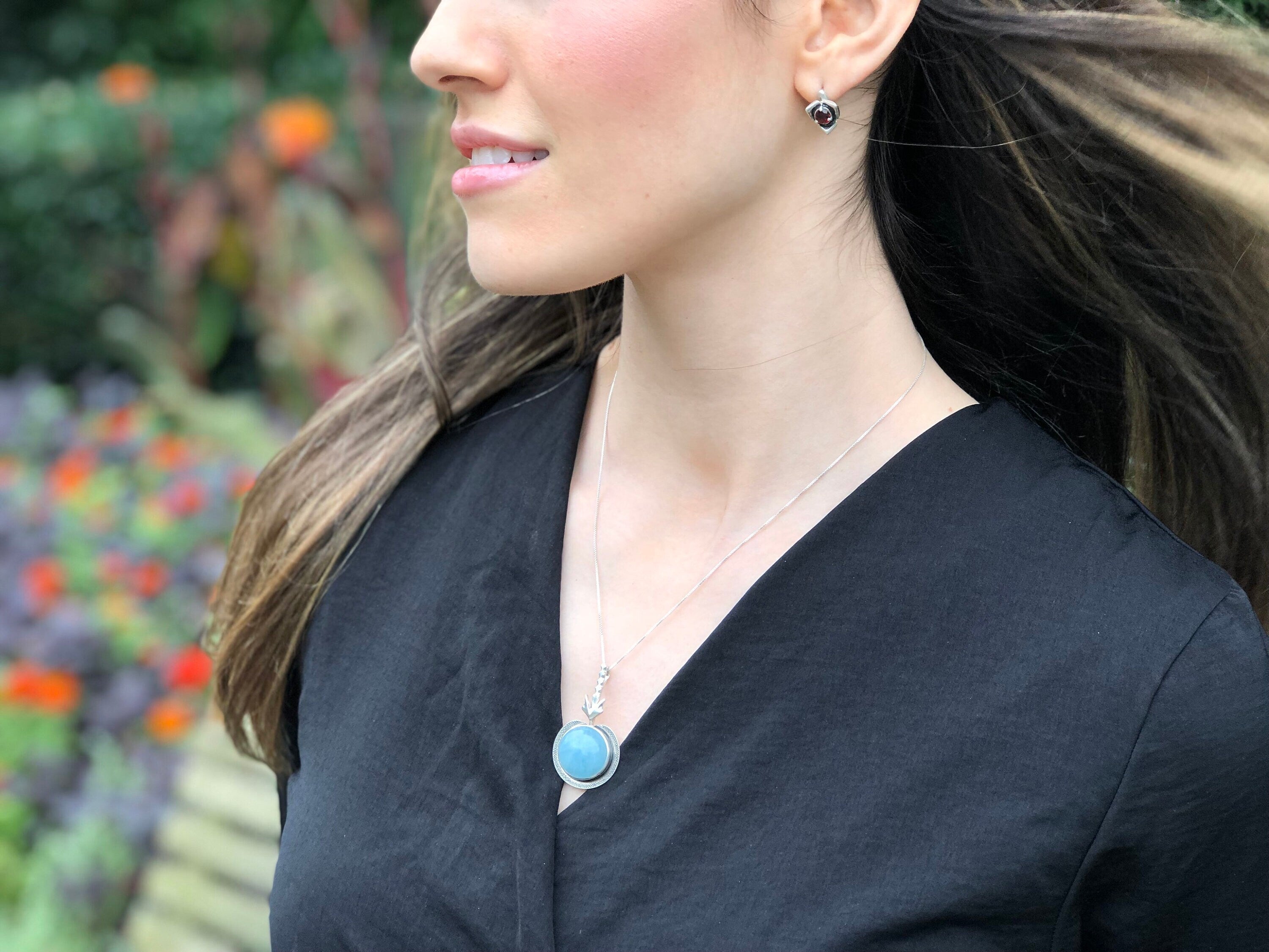 Jade Pendant, Large Jade Pendant, Natural Jade Pendant, Vintage Pendants, Green Pendant, Unique Pendant, Round Pendant, Silver Pendant, Jade