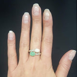 Beautiful Natural Australian Opal Ring crafted in 925 Sterling Silver, a meaningful gift representing hope and truth.