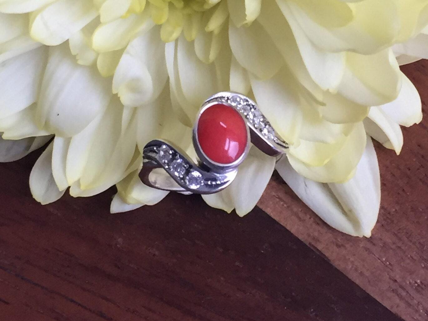 Red stone ring | Rebekajewelry