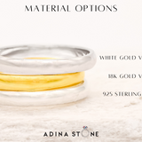 Gold Diamond Ring - Diamond Solitaire Ring - April Birthstone Ring