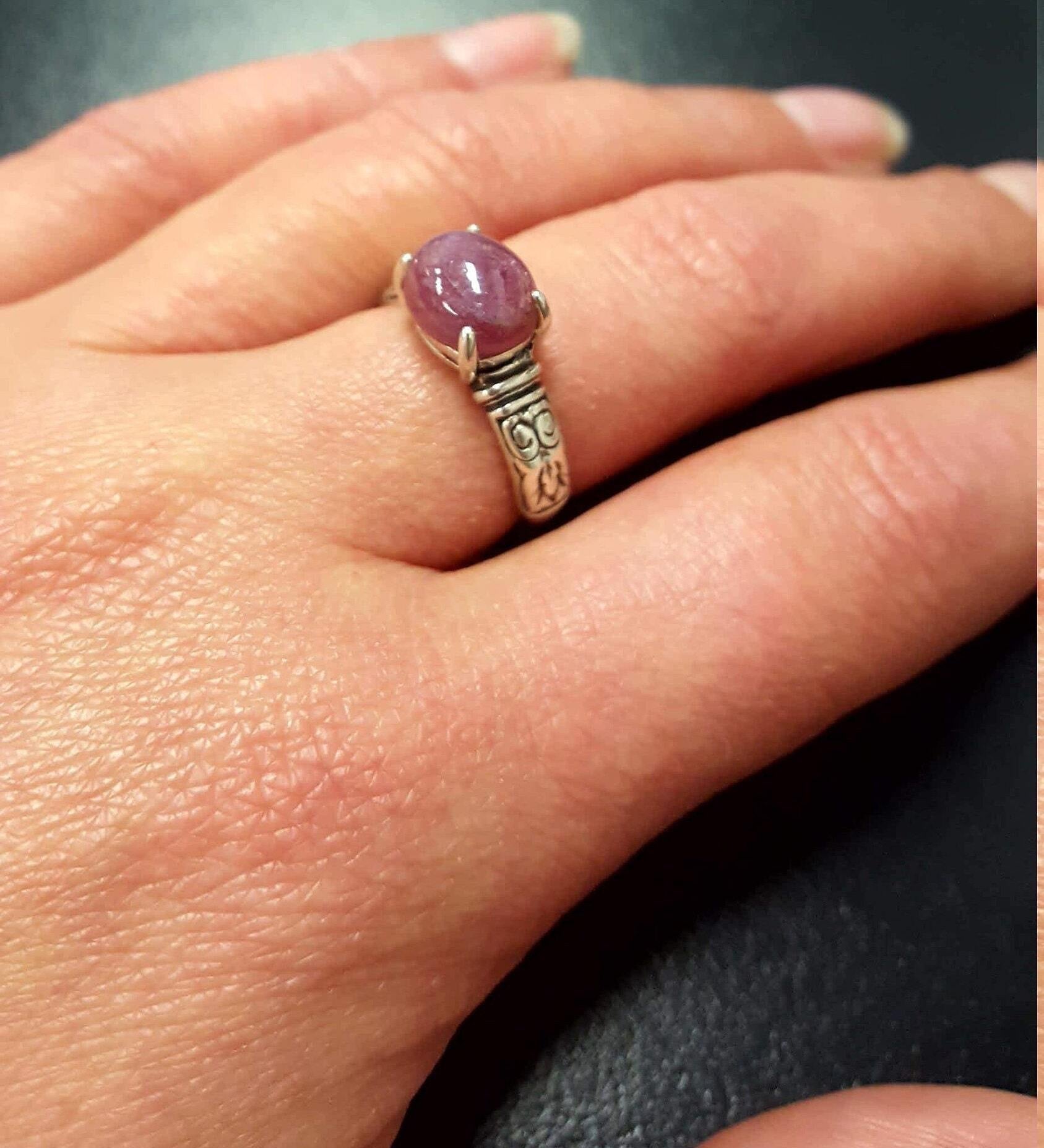 Elegant 925 Sterling Silver ring featuring a stunning oval Natural Red Ruby, perfect for July birthdays and special moments.