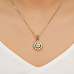 Natural Citrine Pendant in 18k Gold Vermeil, perfect for adding a touch of sunshine to any outfit and celebrating life's gifts.