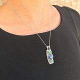 Red Agate Pendant - Natural Red Agate Necklace - Long Tribal Necklace