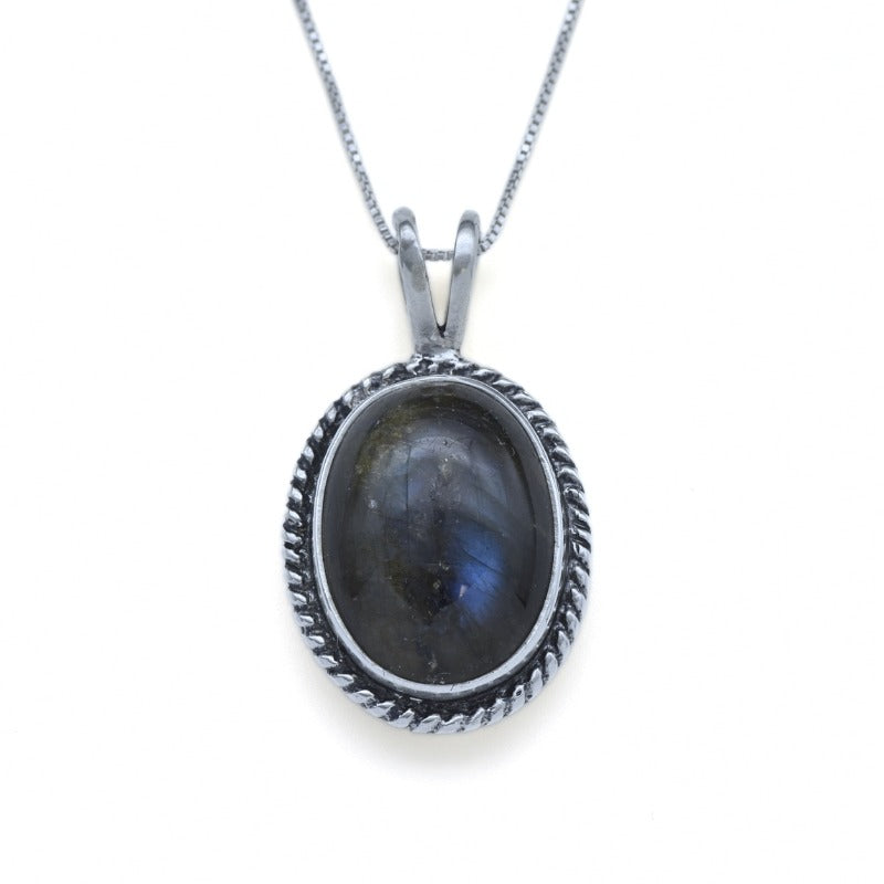 Quartz Pendant, Black Quartz, Rutilated Quartz, Quartz Necklace, Natural Rutilated Quartz, August Necklace, Silver Quartz, Leo Birthstone