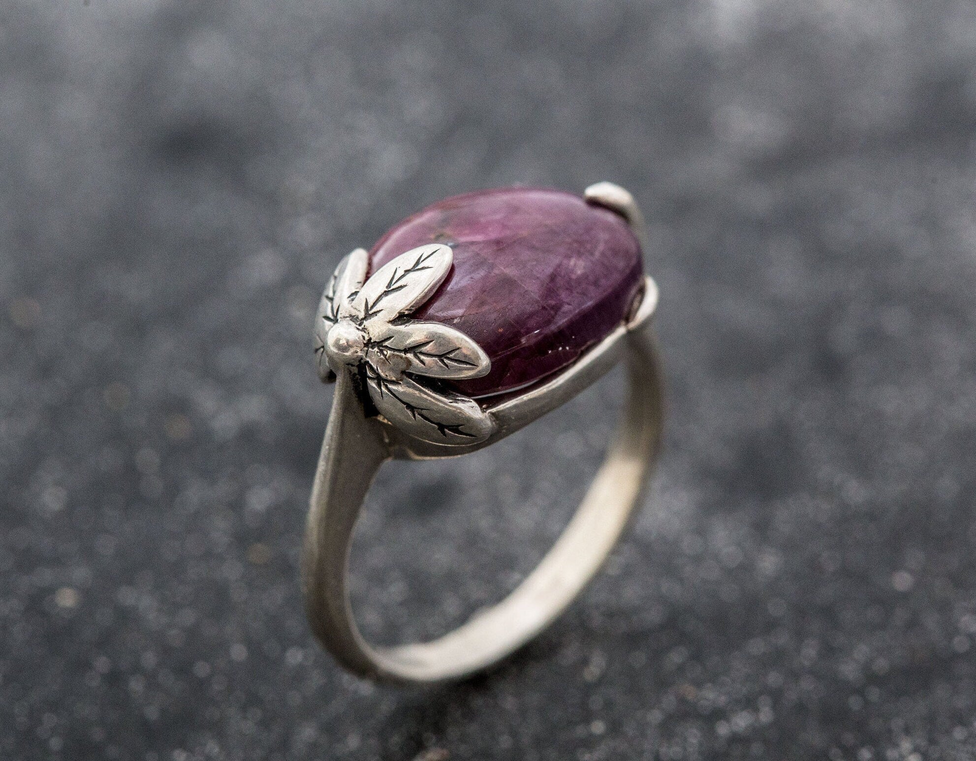 Natural Ruby Ring made in 925 Sterling Silver with Oval Natural Red Ruby in Solitaire setting, July Birthstone gift idea, symbolizes nobility, purity, and passion, ideal for everyday wear and perfect for birthday gifting and special occasions.