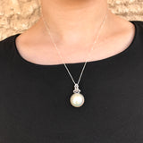 Huge Pearl Pendant - Natural Pearl Pendant - June Birthstone Necklace