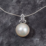 Huge Pearl Pendant - Natural Pearl Pendant - June Birthstone Necklace