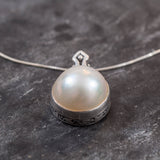 Huge Pearl Pendant - Natural Pearl Pendant - June Birthstone Necklace