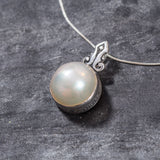 Huge Pearl Pendant - Natural Pearl Pendant - June Birthstone Necklace