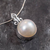 Huge Pearl Pendant - Natural Pearl Pendant - June Birthstone Necklace