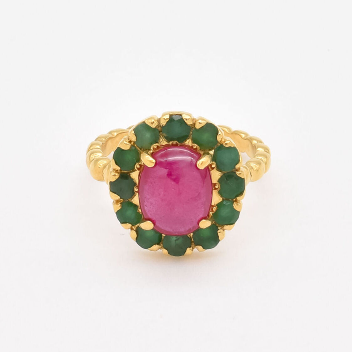 Natural Emerald Ring, Ruby Ring, Natural Ruby, Vintage Rings, May Birthstone Ring, July Birthstone, Silver Emerald Ring, Victorian Ring, 925(1)