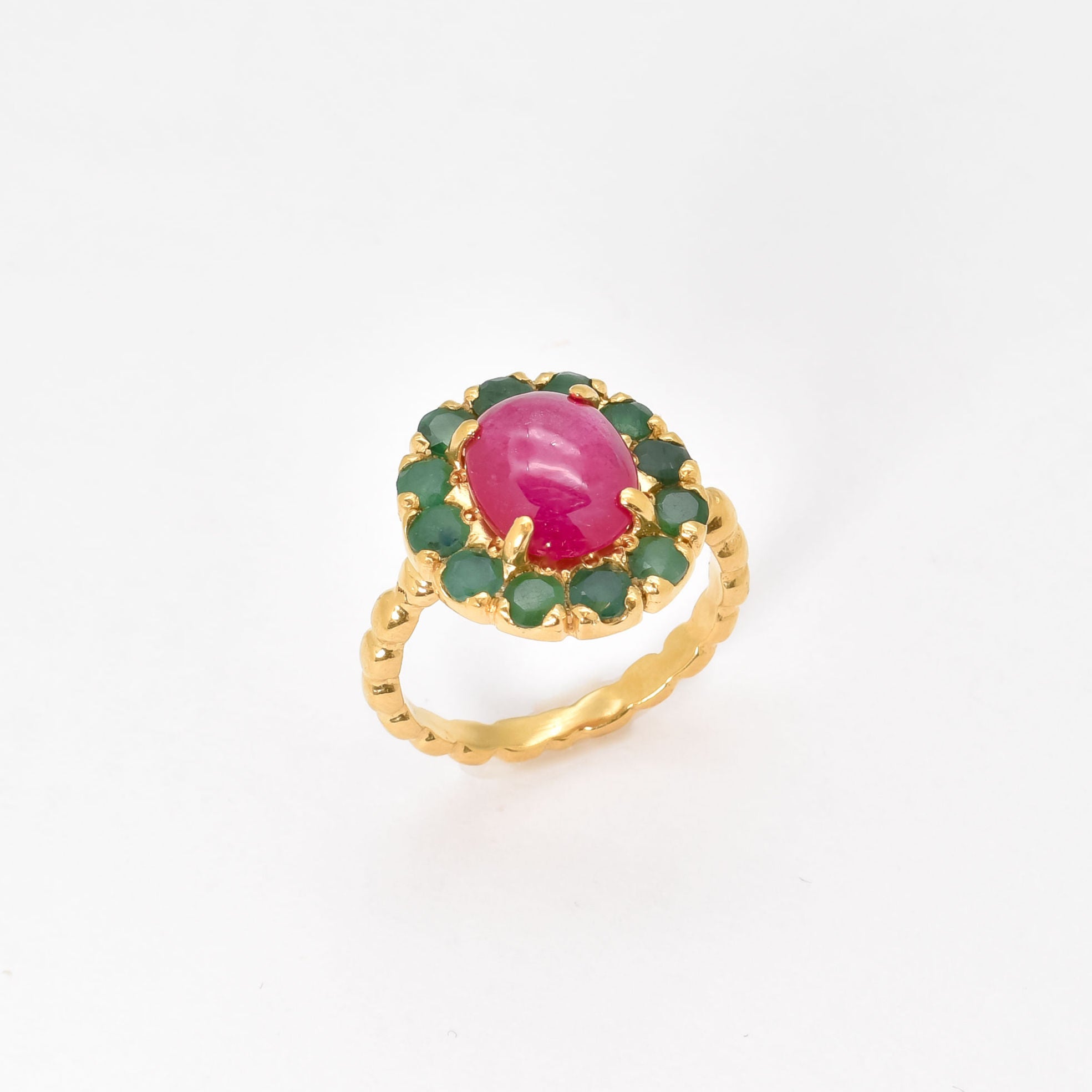 Natural Emerald Ring, Ruby Ring, Natural Ruby, Vintage Rings, May Birthstone Ring, July Birthstone, Silver Emerald Ring, Victorian Ring, 925(1)