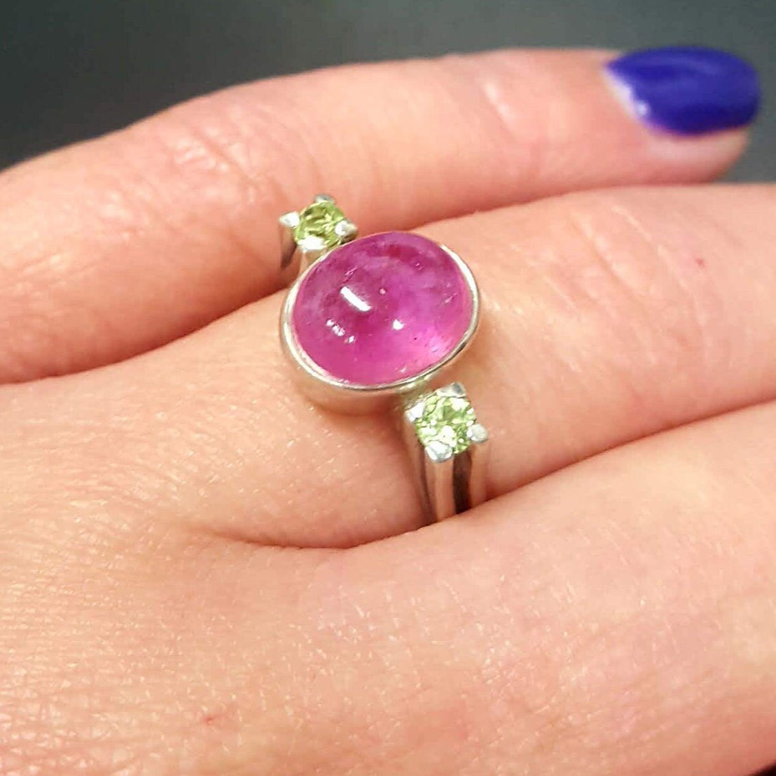 Beautiful 925 Sterling Silver Natural Ruby Ring featuring an oval red ruby in a stunning bezel setting, perfect for gifts.