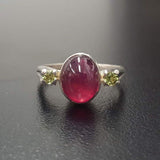 Ruby Ring, Natural Ruby Ring, July Birthstone Ring, Red Vintage Ring, Genuine Ruby Ring, Vintage Ring, Large Ruby Ring, Solid Silver Ring