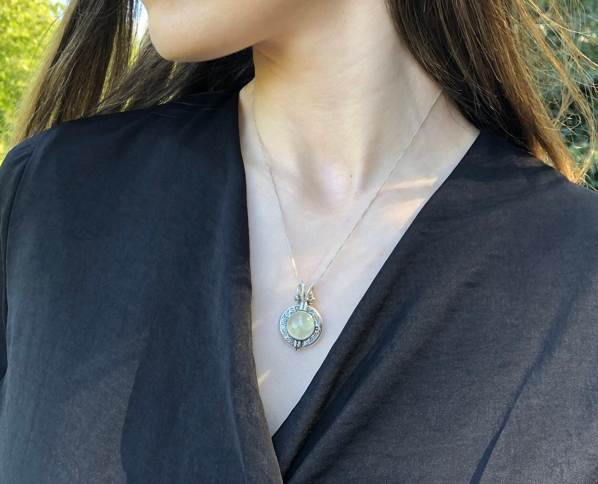 Rhodochrosite Pendant, Natural Rhodochrosite, Egyptian Pendant, February Pendant, Pink Pendant, Solid Silver Pendant, Rhodochrosite