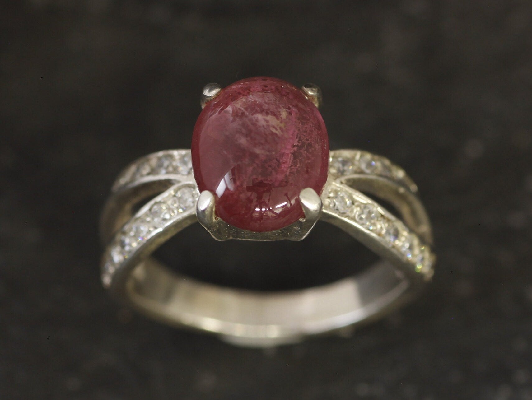 Pink Tourmaline Ring, Natural Tourmaline, Engagement Ring, October Birthstone, Promise Ring, Antique Ring, 3 Carat Ring, Solid Silver Ring