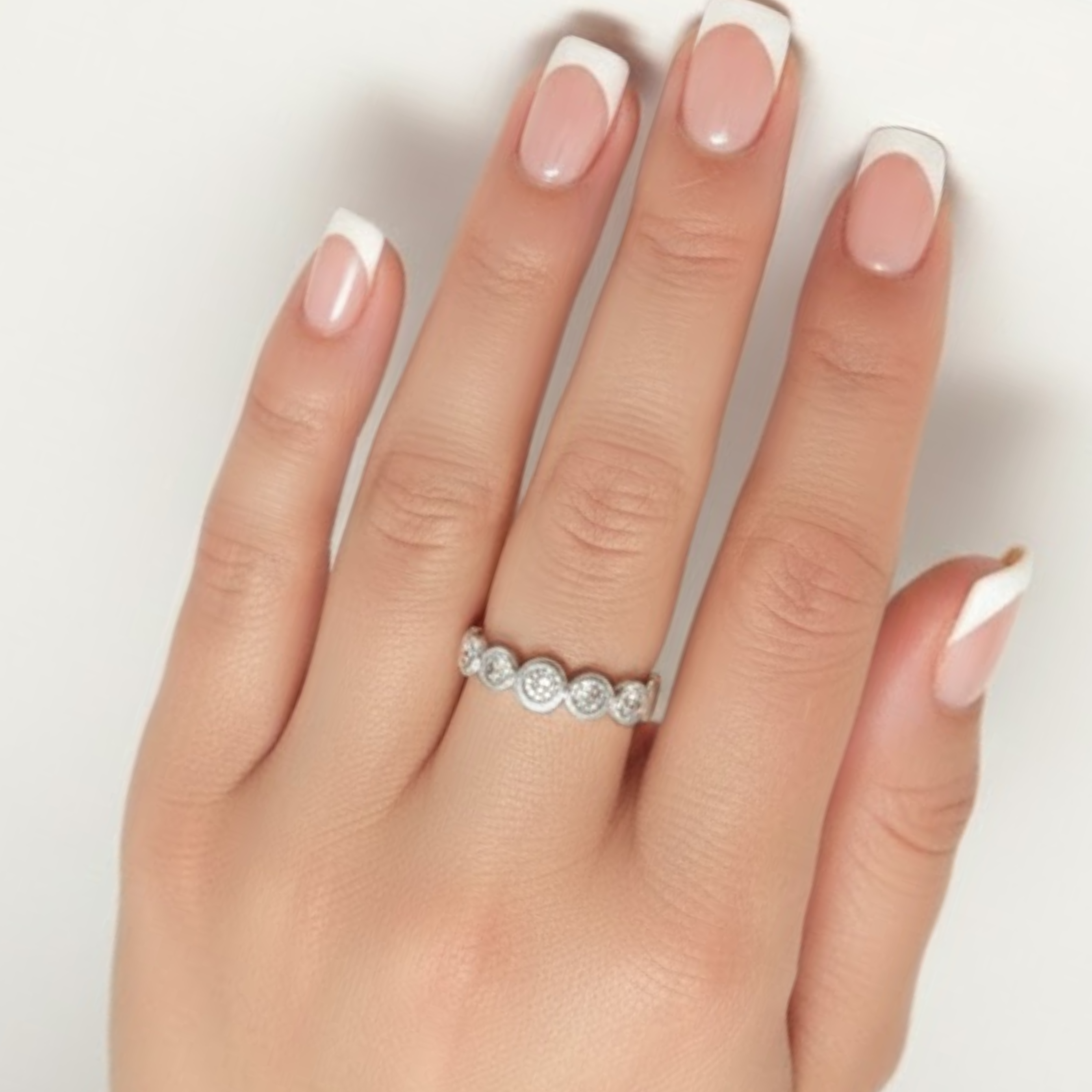 Adina Stone material options for 925 Sterling Silver, 18K Yellow Gold Vermeil, 18K White Gold Vermeil, 18K Rose Gold Vermeil.