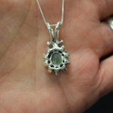 Labradorite Pendant, Natural Labradorite, Green Vintage Pendant, Dainty Pendant, Labradorite Charm, Labradorite Necklace, 925 Silver Pendant