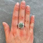 Emerald Ring, Natural Emerald, Natural Emerald Ring, May Birthstone, Ruby Ring, Natural Ruby, July Birthstone,  Solid Silver Ring, Emerald