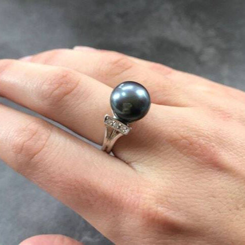 Real Pearl Ring, Beige Pearl Ring, Natural Pearl, June Birthstone, Pink Pearl, Real Pearl, Vintage Rings, Beige Ring, 925 Silver Ring, Pearl (549941013)