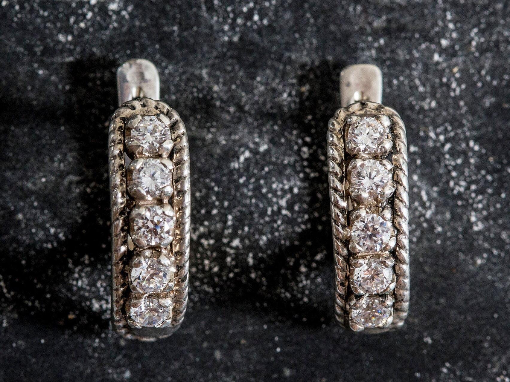 Diamond Earrings, Created Diamond Earrings, Bridal Earrings, Stud Earrings, Lab Diamond, Diamond Studs, Solid Silver Earrings, Diamond (621953186)