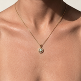 Gold Opal Pendant - Natural Ethiopian Opal, Fire Opal Pendant