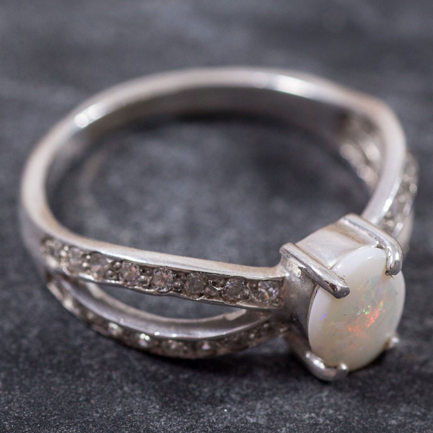 Adina Stone material options for 925 Sterling Silver, 18K Yellow Gold Vermeil, 18K White Gold Vermeil, 18K Rose Gold Vermeil.