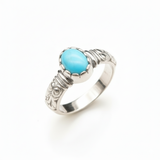 Stunning 925 Sterling Silver ring with a vibrant blue turquoise, a meaningful December birthstone gift for loved ones.