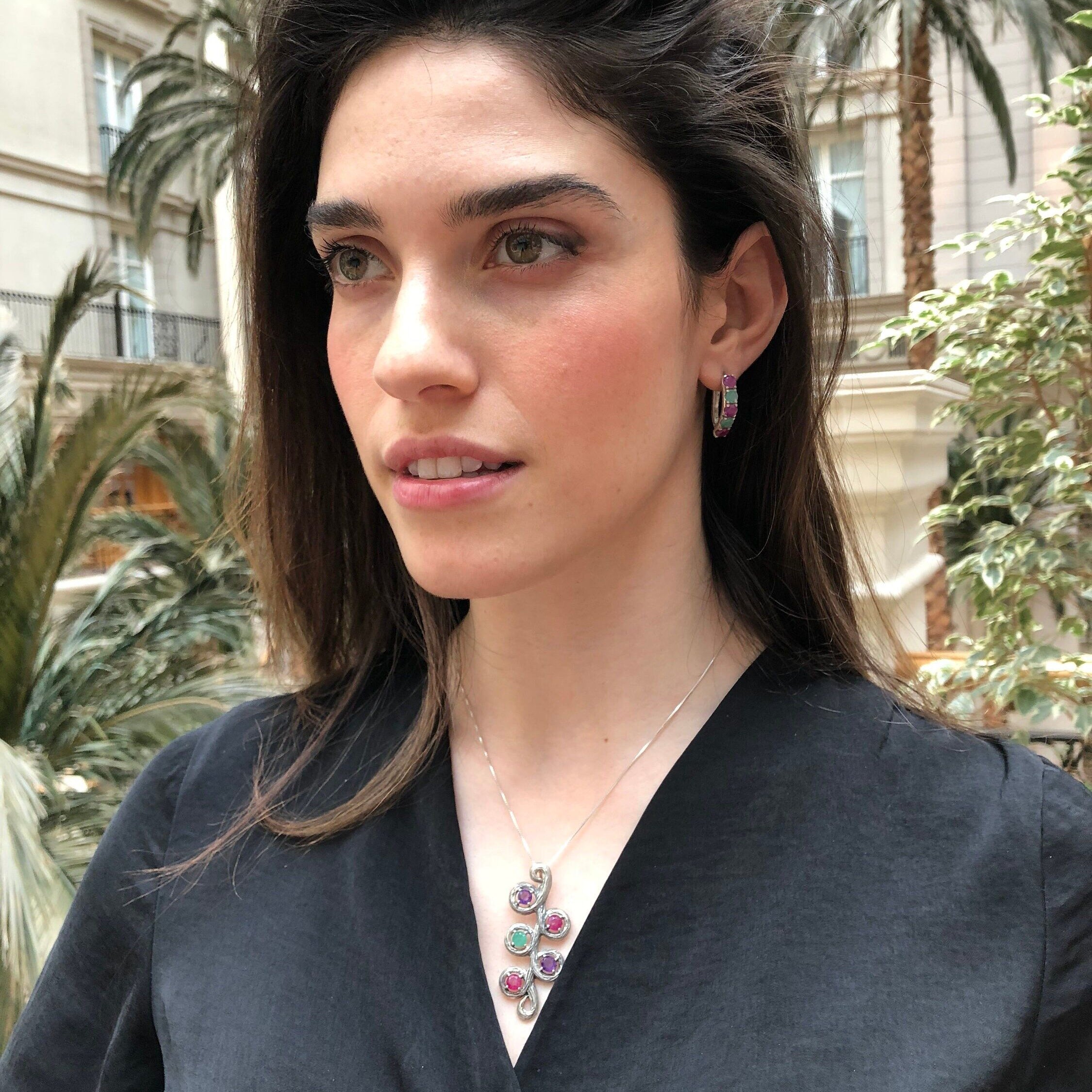 Elegant 925 Sterling Silver Natural Ruby Pendant, July Birthstone, symbolizes passion and purity, perfect for everyday wear.