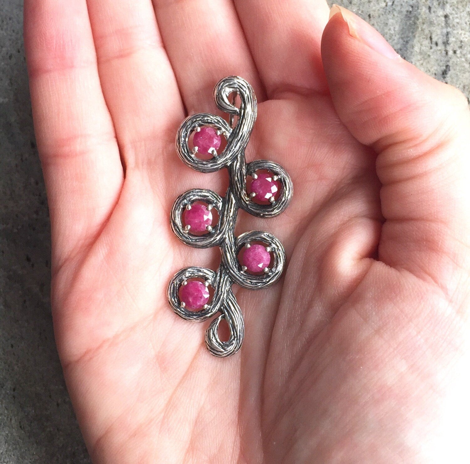 Natural Ruby Pendant made in 925 Sterling Silver with Round Natural Red Ruby in Prong setting, July Birthstone gift idea, symbolizes nobility, purity, and passion, ideal for everyday wear and perfect for birthday gifting and special occasions.