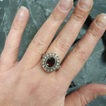 Red Vintage Ring, Garnet Ring, Natural Garnet, January Birthstone, Red Ring, Antique Ring, Vintage Ring, 925 Silver Ring, Red Diamond Ring