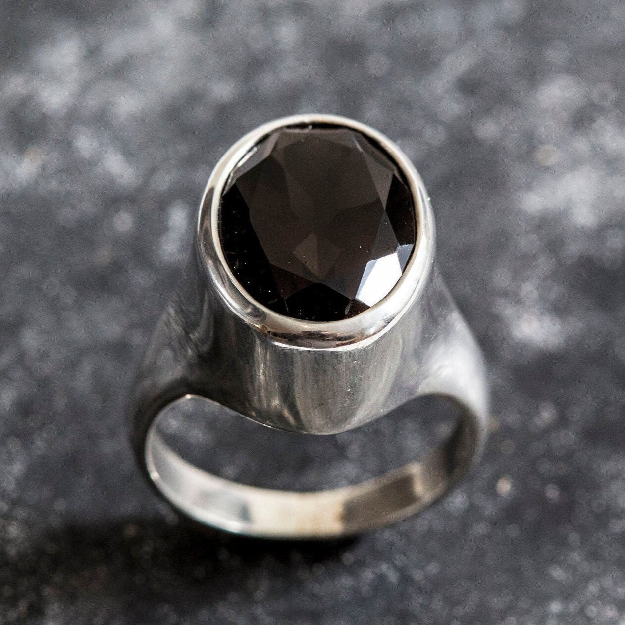 Smoky Topaz Ring, Natural Smoky Topaz, Scorpio Ring, Statement Ring, Scorpio Birthstone, Vintage Ring, Brown Ring, Silver Ring, Smoky Topaz