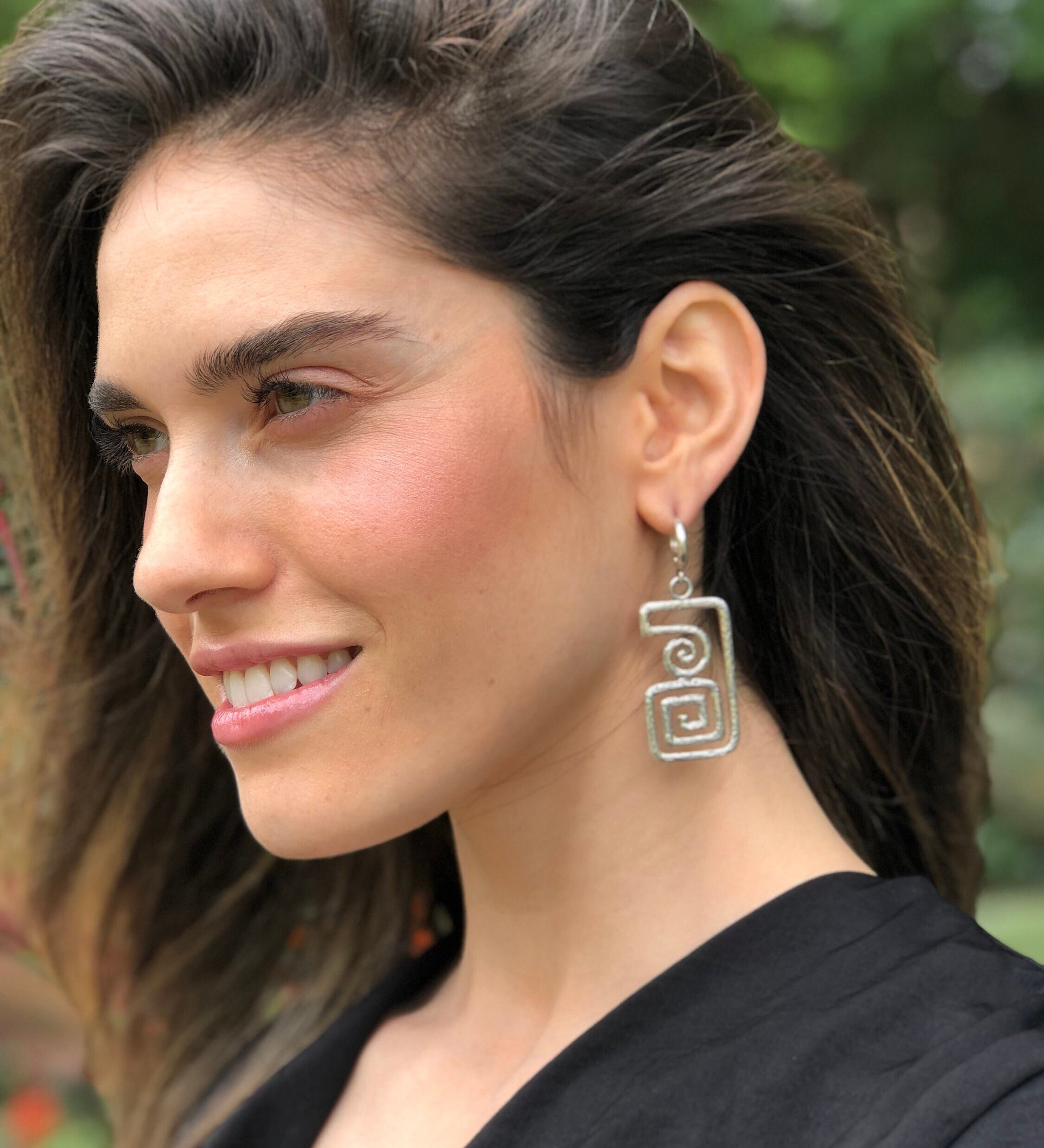 Silver Earrings, Long Earrings, Designer Earrings, Statement Earrings, Unique Earrings, Artistic Earrings, Artisan Earrings, Solid Silver