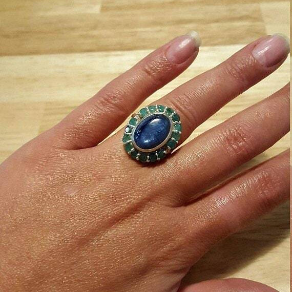 Victorian Blue Ring, Lapis Ring, Sapphire Ring, Lapis Lazuli Ring, Vintage Rings, Solid Silver Ring, Royal Blue Ring, Sapphire, Lapis Lazuli