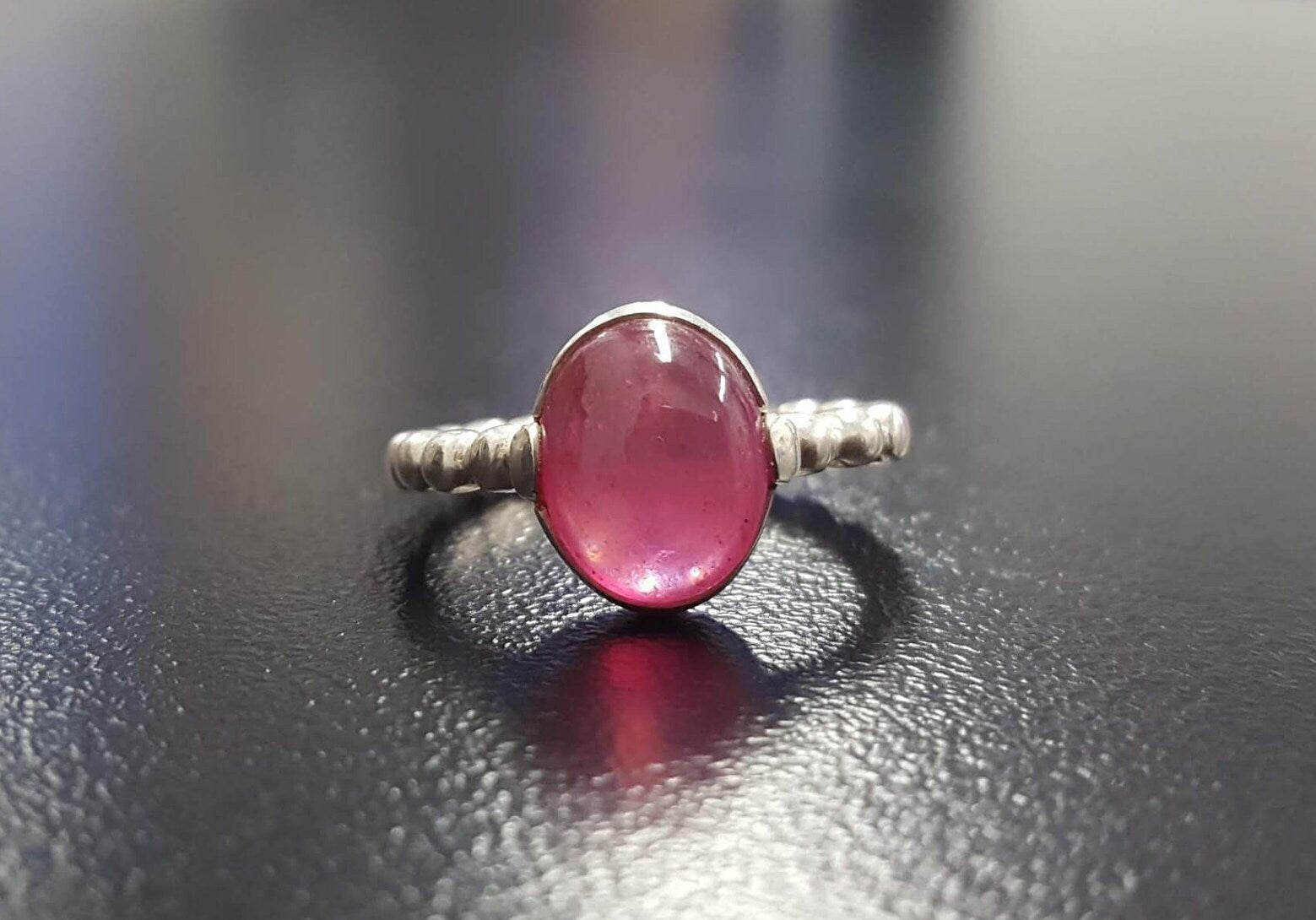 Natural Ruby Ring made in 925 Sterling Silver with Oval Natural Red Ruby in Prong setting, July Birthstone gift idea, symbolizes nobility, purity, and passion, ideal for everyday wear and perfect for birthday gifting and special occasions.