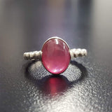 Natural Ruby Ring made in 925 Sterling Silver with Oval Natural Red Ruby in Prong setting, July Birthstone gift idea, symbolizes nobility, purity, and passion, ideal for everyday wear and perfect for birthday gifting and special occasions.