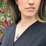 Statement Kyanite Necklace - Genuine Kyanite Pendant - Blue Gemstone Necklace