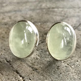 Prehnite Earrings - Statement Prehnite Earrings - Heavy Prehnite Earrings