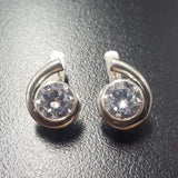 Brilliant Diamond Earrings - Sparkly Round Studs - Vintage Drop Earrings